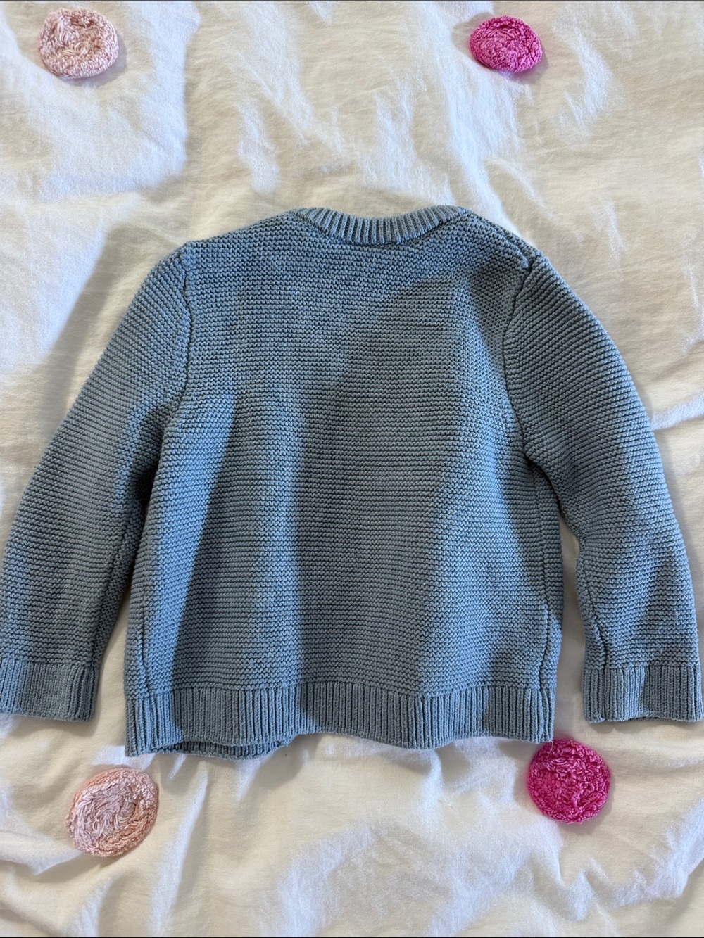 Hanna Andersson baby blue knit cardigan - Picture 4 of 4